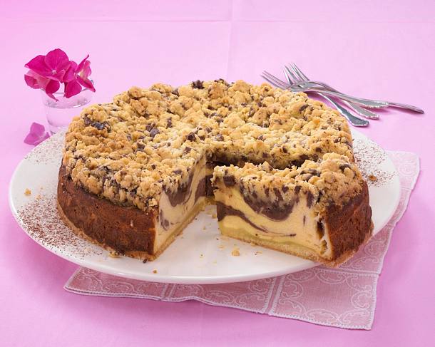 Käsekuchen mit Schokostreuseln Rezept Käsekuchen mit Schokostreuseln Rezept
