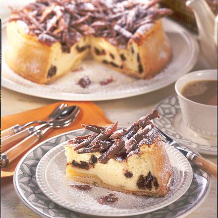 Käsekuchen mit Schokotröpfchen Rezept