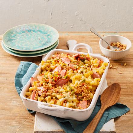Käsenudeln mit Fleischwurst Rezept Käsenudeln mit Fleischwurst Rezept