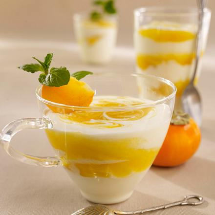 Kaki-Joghurt-Mousse Rezept Kaki-Joghurt-Mousse Rezept