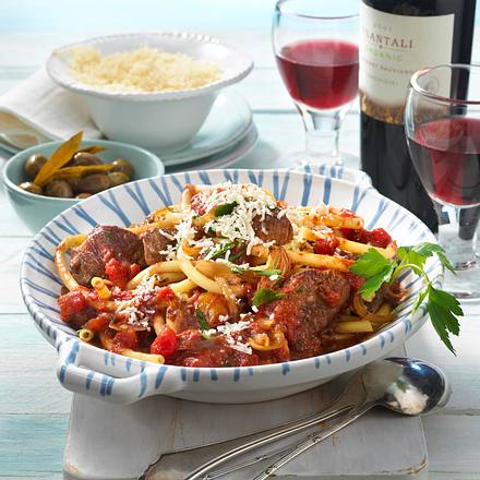 Kalbfleisch mit Makkaroni Rezept Kalbfleisch mit Makkaroni Rezept