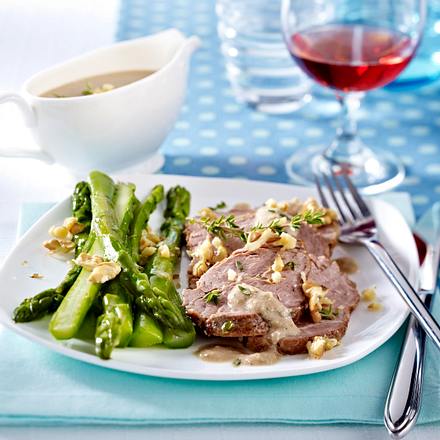 Kalbsbraten in Milch mit Nüssen Rezept
