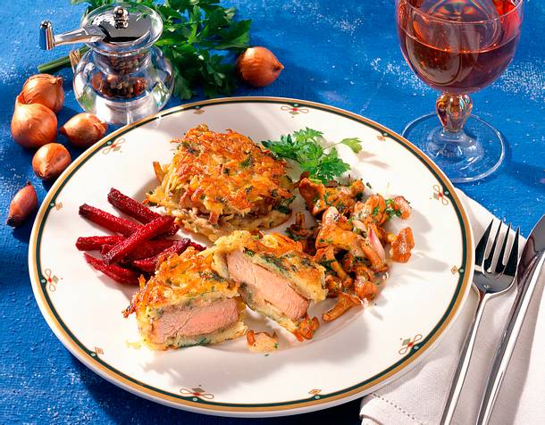 Kalbsfilet im Kartoffelmantel Rezept Kalbsfilet im Kartoffelmantel Rezept