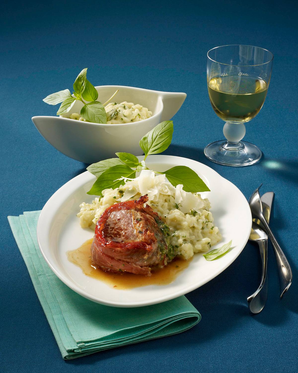 Kalbsfilet-Medaillons mit Risotto Rezept