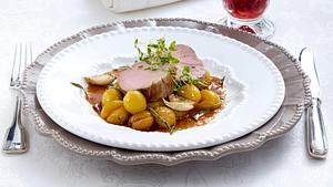 Kalbsfilet Mignon mit Knoblauch und Thymian gebraten (Lea Linster) Rezept - Foto: House of Food / Bauer Food Experts KG