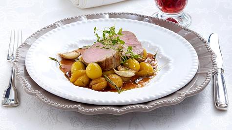 Kalbsfilet Mignon mit Knoblauch und Thymian gebraten (Lea Linster) Rezept - Foto: House of Food / Bauer Food Experts KG