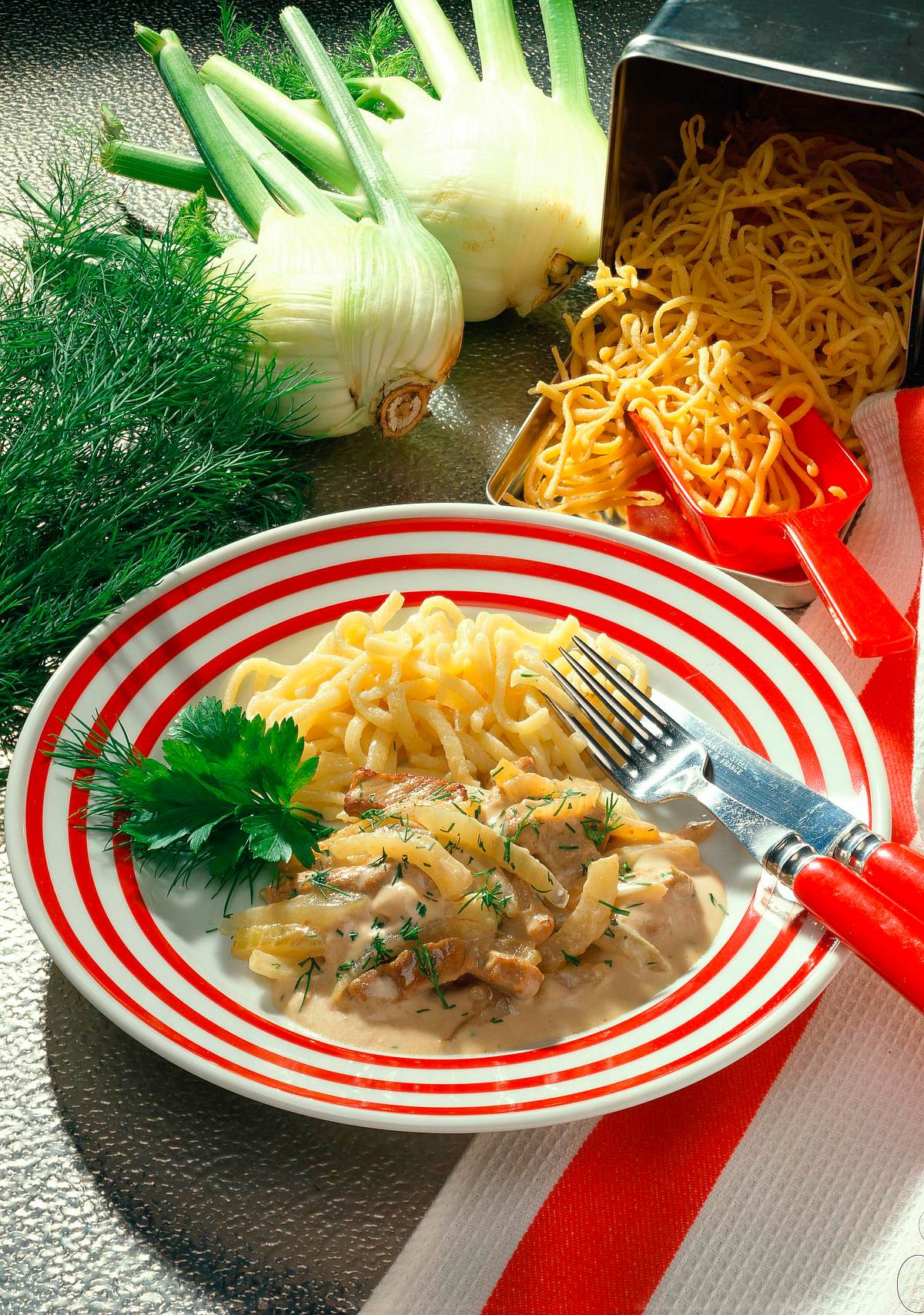 Kalbsgeschnetzeltes mit Fenchel Rezept