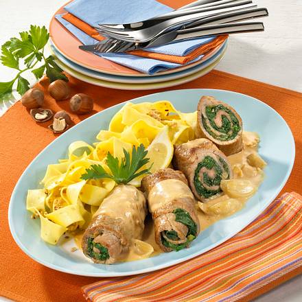 Kalbsroulade mit Spinatfüllung Rezept