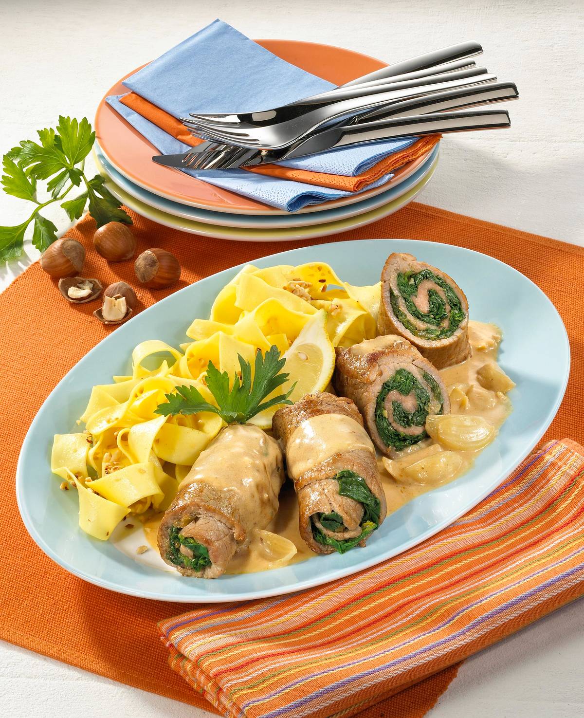 Kalbsroulade mit Spinatfüllung Rezept