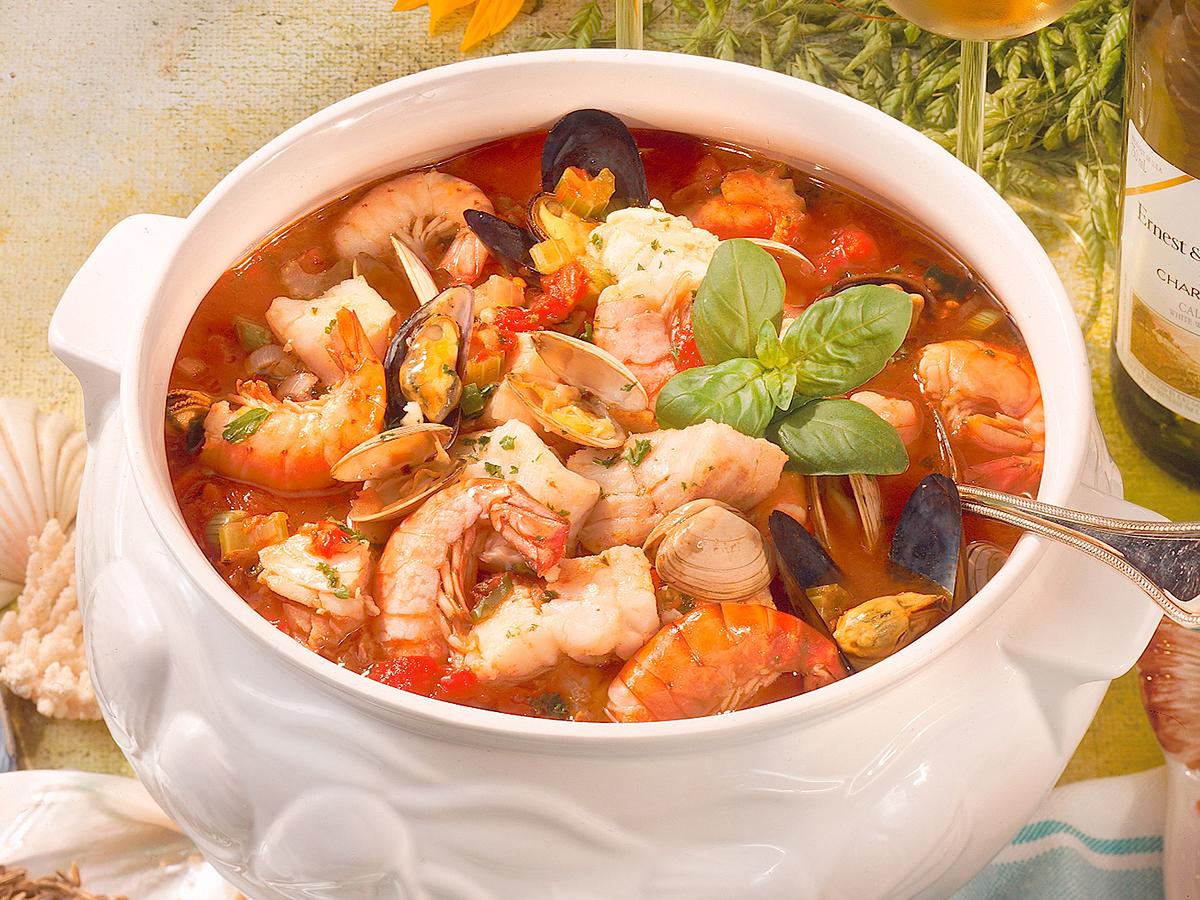 Kalifornischer Fischtopf (Cioppino) Rezept