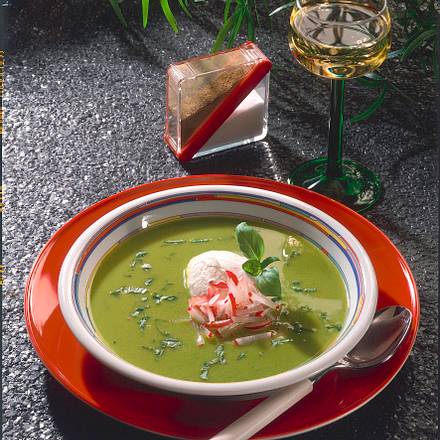 Kalte Erbsensuppe Rezept Kalte Erbsensuppe Rezept