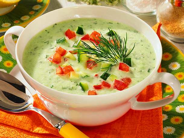 Kalte Gurkensuppe Rezept Kalte Gurkensuppe Rezept
