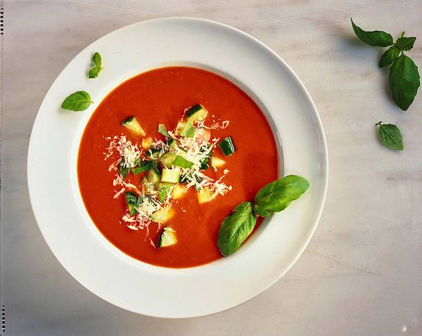Kalte Tomatensuppe Rezept Kalte Tomatensuppe Rezept