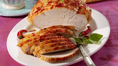 Kalter Chili-Putenbraten mit zweierlei Dips Rezept - Foto: House of Food / Bauer Food Experts KG