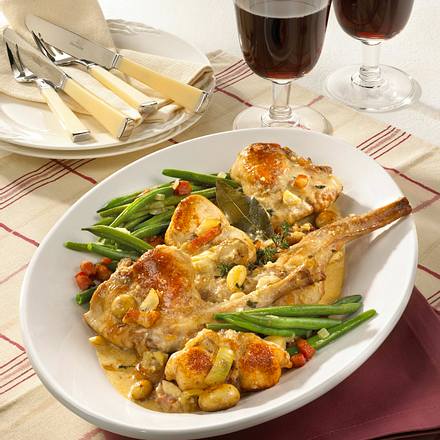 Kaninchen in Sherry-Rahm Rezept