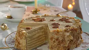 Karamell-Schichttorte Typ Dobos-Torte Rezept - Foto: LECKER @ Bauer Media Group