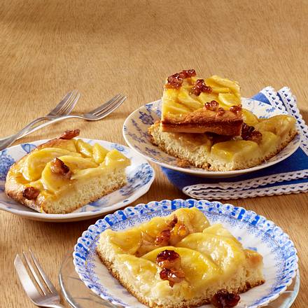 Karamellisierte Walnuss-Apfelschnitten Rezept Karamellisierte Walnuss-Apfelschnitten Rezept
