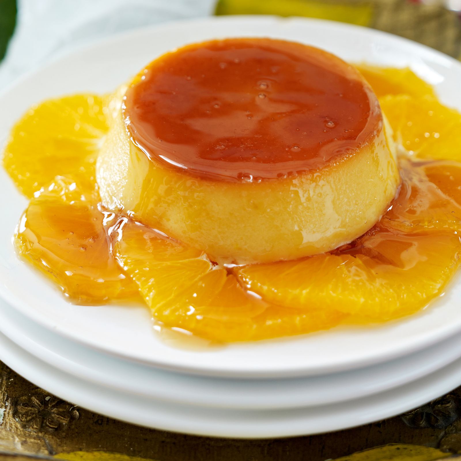 Karamellpudding mit Orangen (Flan con Naranja)-image