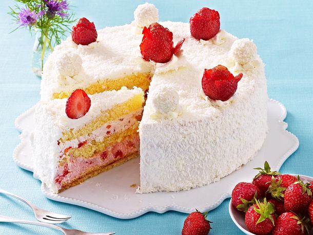 Karibische Erdbeertorte Karibische Erdbeertorte