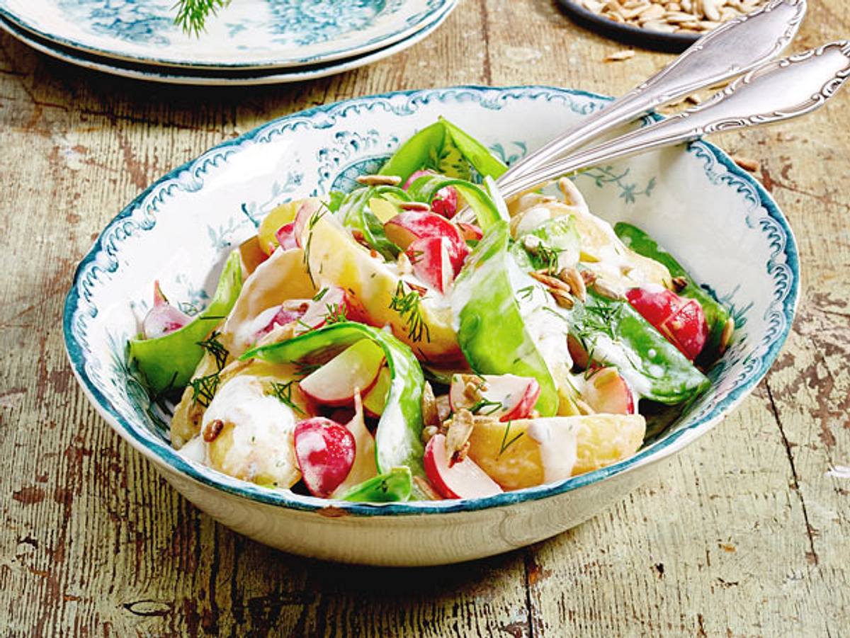 Kartoffelsalat mit Dill und Meerrettich