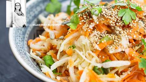 Karotten-Kohlrabi-Salat mit Sesam und Koriander Rezept - Foto: House of Food / Bauer Food Experts KG