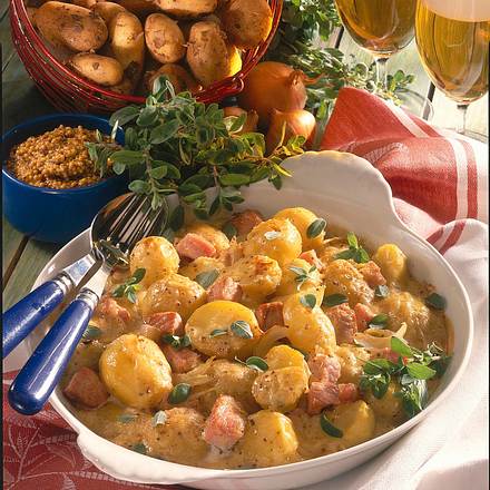 Kartoffel-Auflauf mit Kasseler Rezept Kartoffel-Auflauf mit Kasseler Rezept