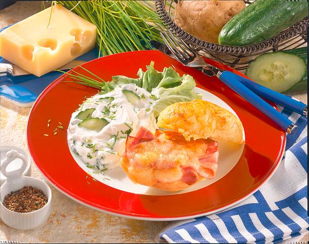 Kartoffel à Cordon bleu Rezept