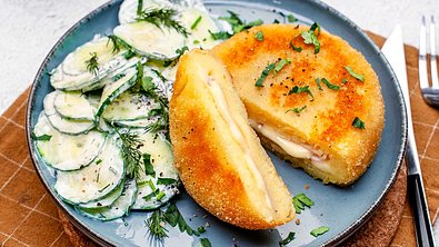 Kartoffel Cordon Bleu Rezept - Foto: ShowHeroes für LECKER @ Bauer Media Group