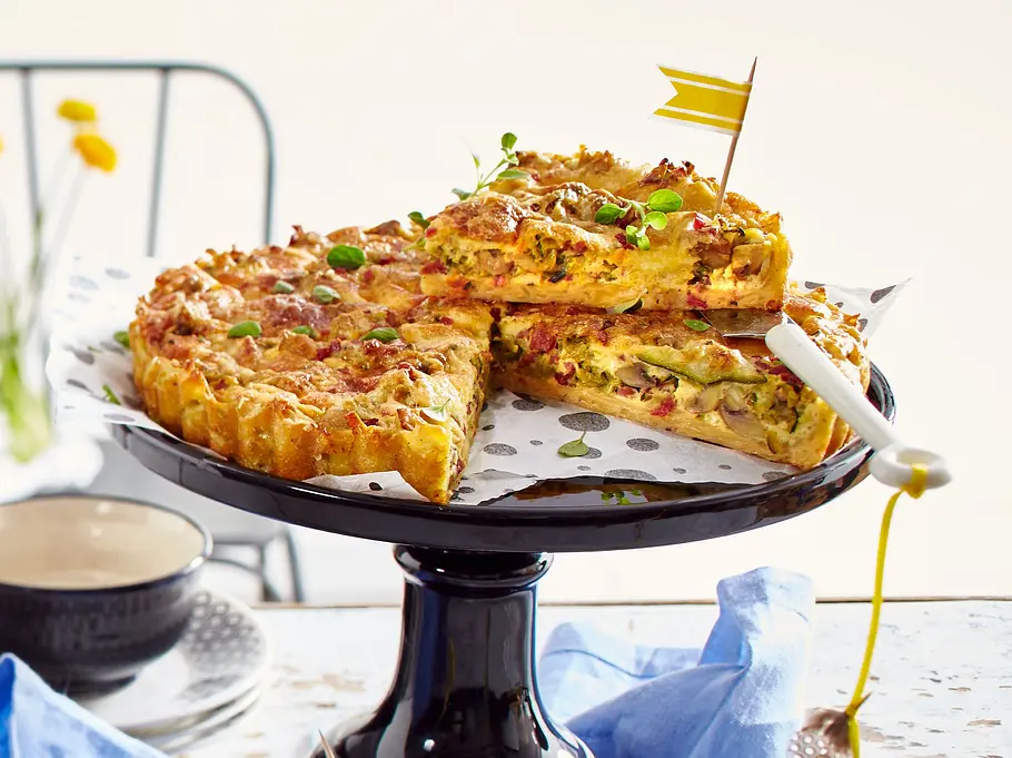 Kartoffel-Frühstücks-Quiche Rezept