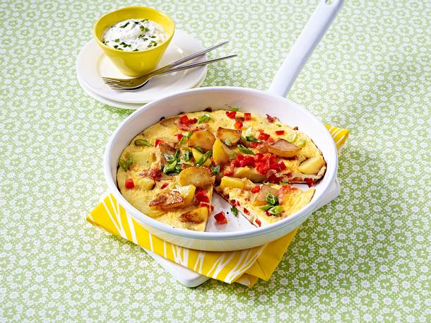 Kartoffel-Gemüse-Omelett Rezept Kartoffel-Gemüse-Omelett Rezept
