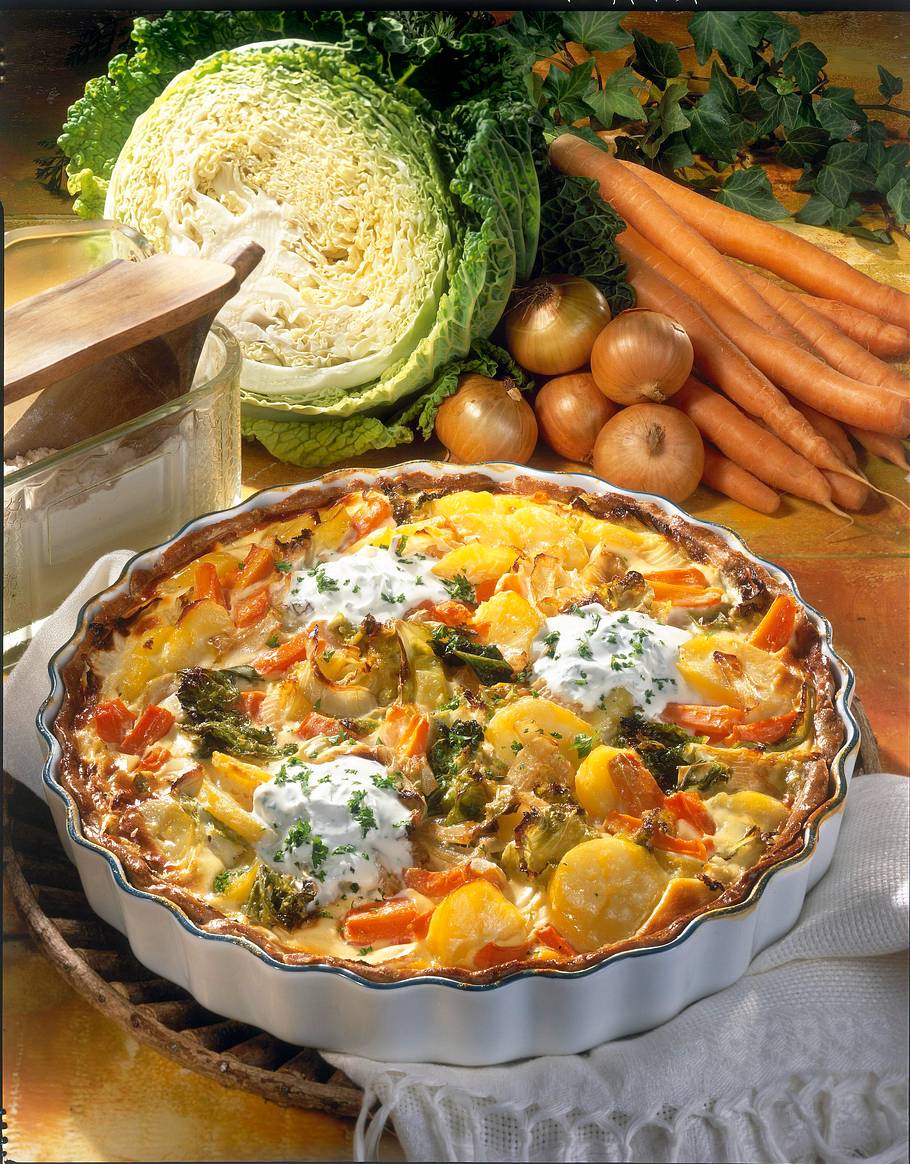 Kartoffel-Gemüse-Kuchen Rezept