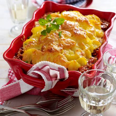Kartoffel-Gratin a la Bolognese Rezept Kartoffel-Gratin a la Bolognese Rezept