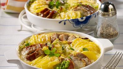 Kartoffel-Gratin mit Schweinefilet Rezept - Foto: LECKER @ Bauer Media Group