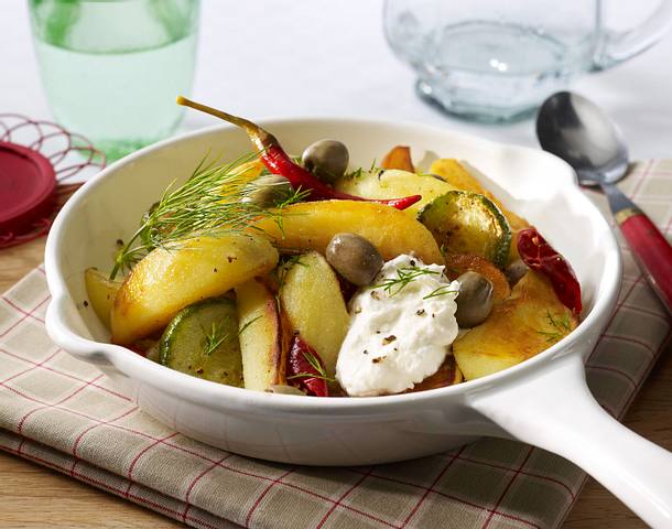 Kartoffel-Gurken-Pfanne Rezept Kartoffel-Gurken-Pfanne Rezept