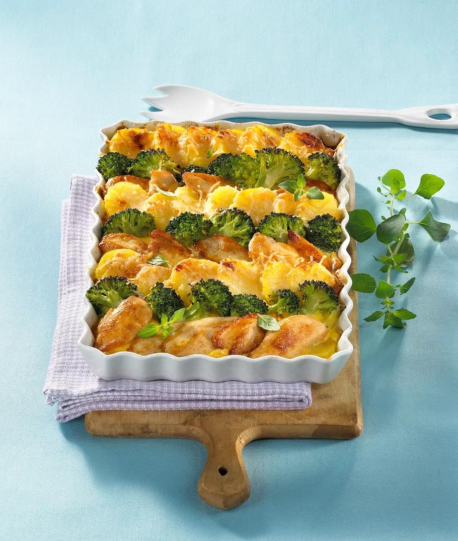Kartoffel-Hähnchen-Auflauf mit Broccoli Rezept Kartoffel-Hähnchen-Auflauf mit Broccoli Rezept