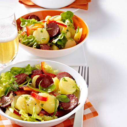Kartoffel-Kabanossi-Salat Rezept Kartoffel-Kabanossi-Salat Rezept