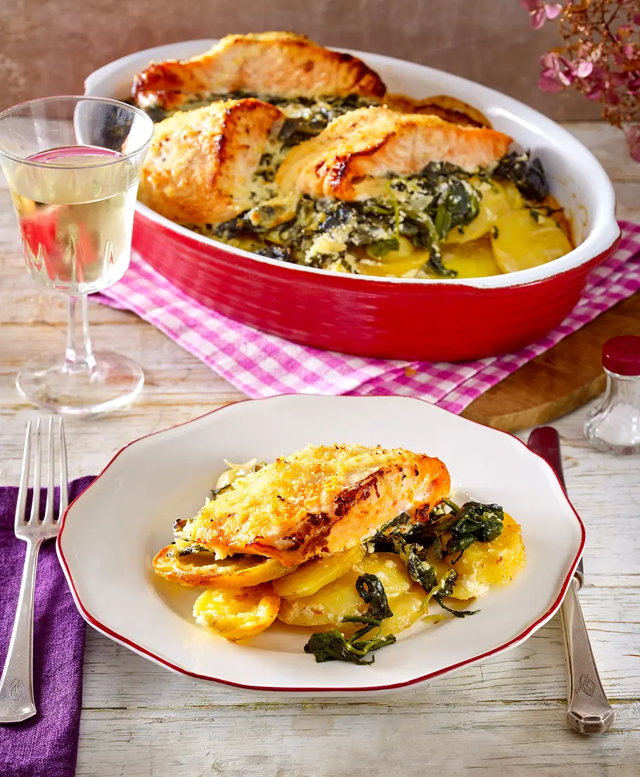 Kartoffel-Lachs-Auflauf Rezept