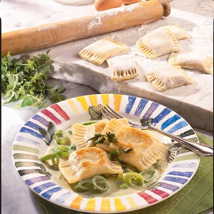 Kartoffel-Maultaschen mit Mett-Majoran-Füllung Rezept