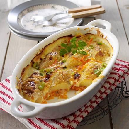 Kartoffel-Möhren-Gratin Rezept