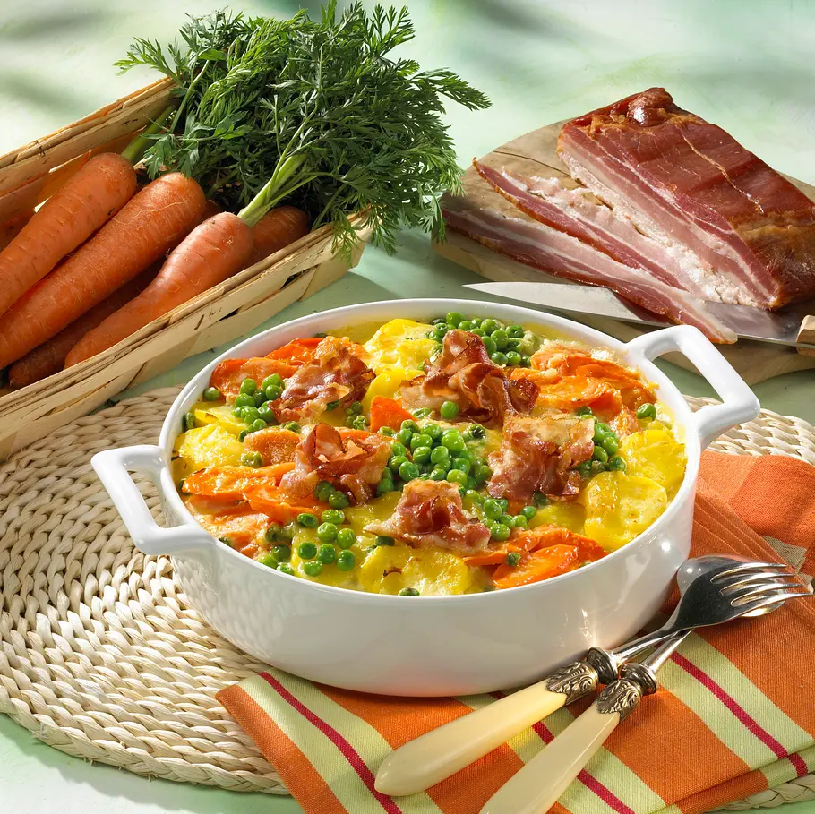 Kartoffel-Möhren-Auflauf Rezept