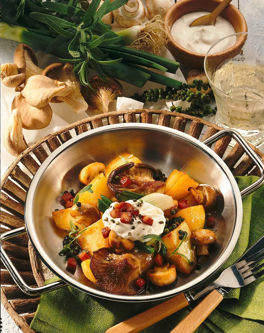 Kartoffel-Pilzpfanne Rezept Kartoffel-Pilzpfanne Rezept