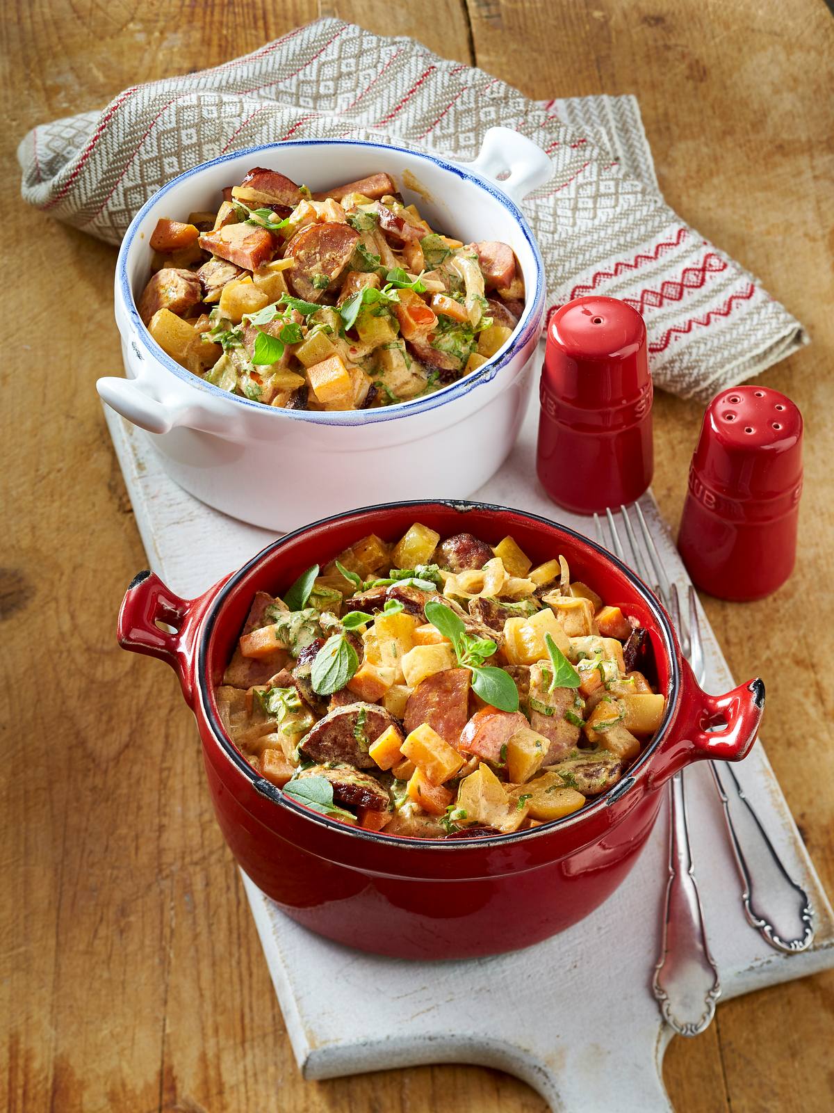 Kartoffel-Ragout mit Kabanossi Rezept