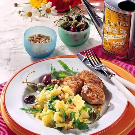 Kartoffel-Rauke-Püree zu Medaillons Rezept