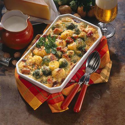 Kartoffel-Rosenkohl-Auflauf Rezept Kartoffel-Rosenkohl-Auflauf Rezept