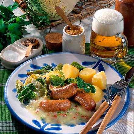 Kartoffel-Specksoße zu Wirsing & Bratwurst Rezept Kartoffel-Specksoße zu Wirsing & Bratwurst Rezept