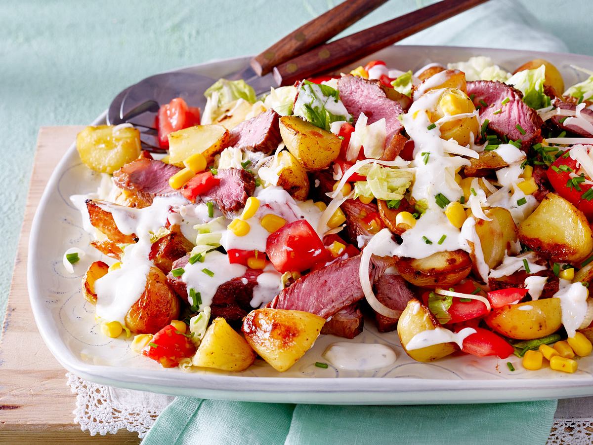 Kartoffel-Steak-Salat Rezept