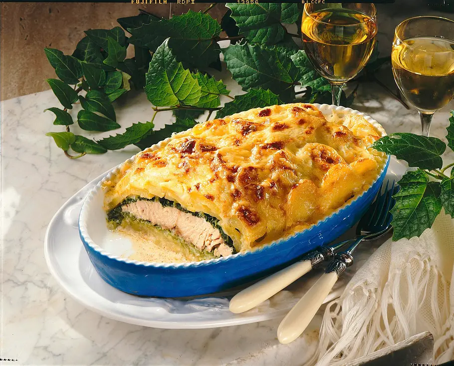 Kartoffel-Wirsing-Lachs-Lasagne Rezept