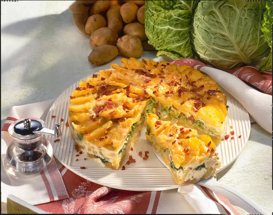 Kartoffel-Wirsing-Torte Rezept