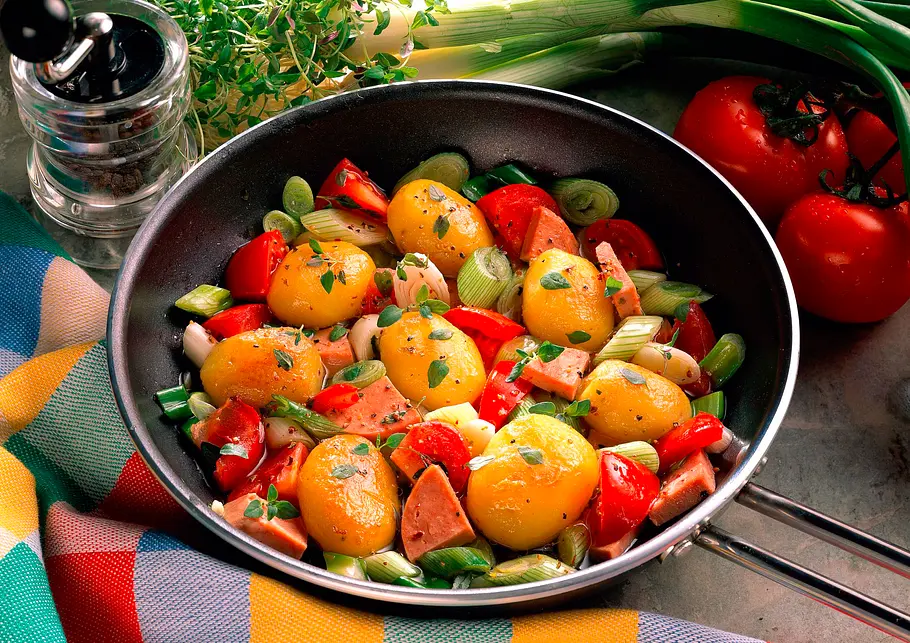 Kartoffel-Wurst-Pfanne Rezept