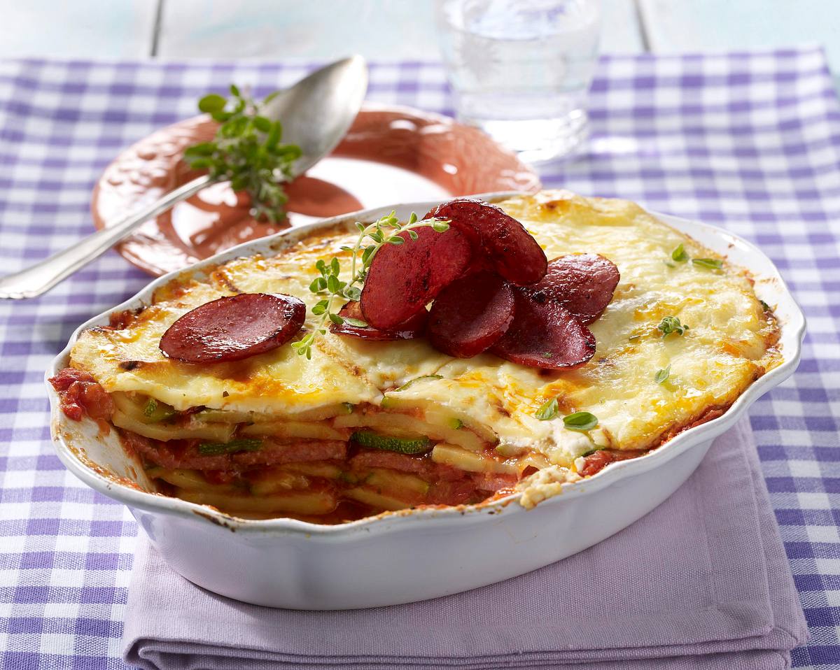 Kartoffel-Zucchini-Lasagne Rezept